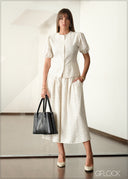 Midi Length Skirt - 141225