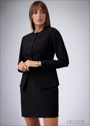 Crew Neck Blazer - 230326