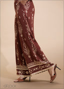 Border Printed Jumpsuit - 230725