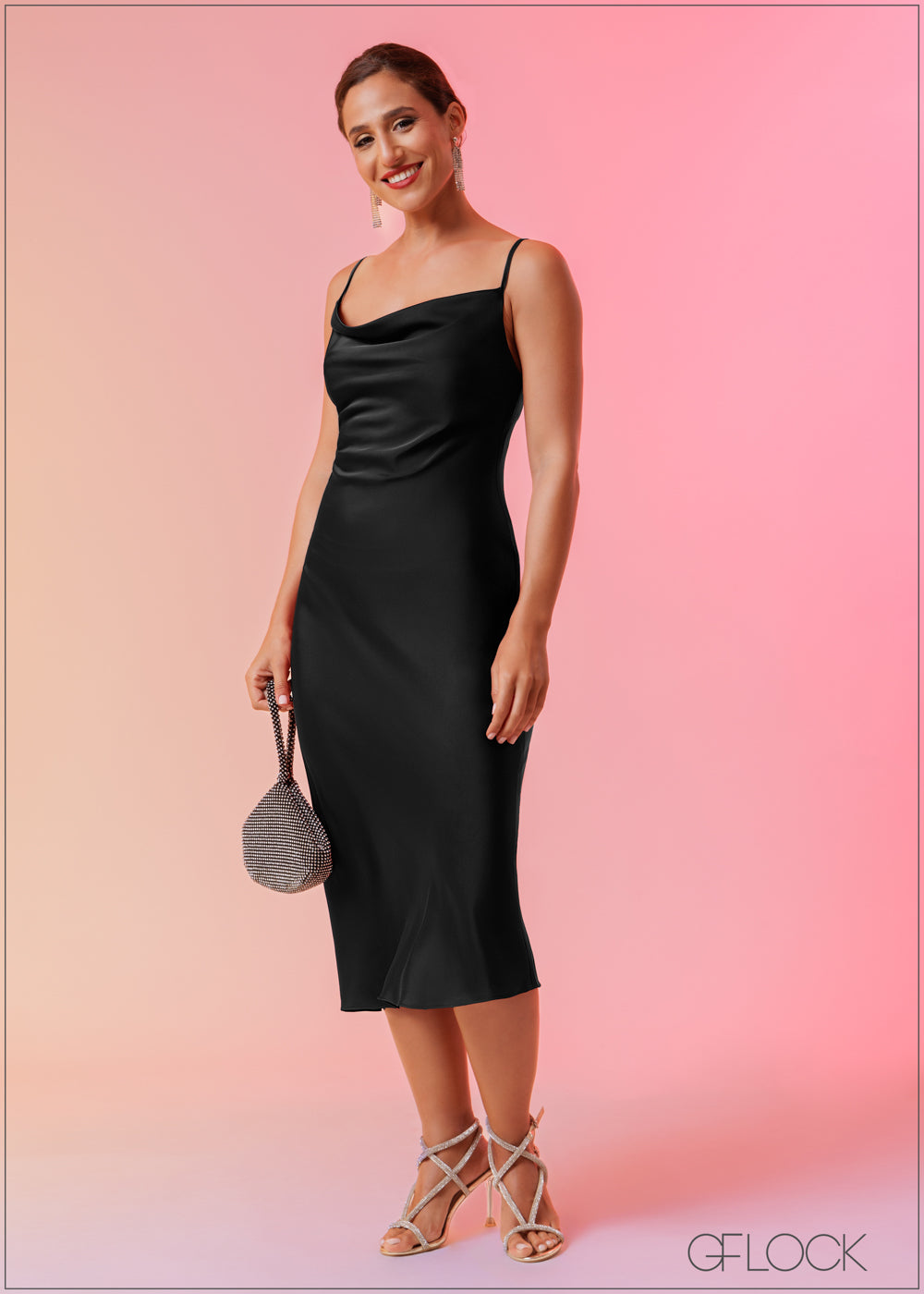 Cowl Neck Mini Dress - 120225