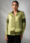 Printed Long Sleeve Shirt - 270625