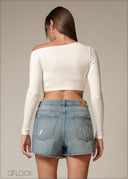 Denim Skort - 230226D