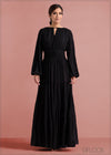 Raglan Sleeved Tiered Detailed Maxi Dress - 190124