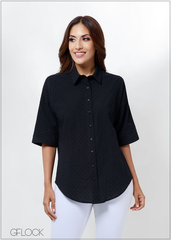 Folded Short Sleeve Shirt - 030723