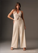 Trim detailed wrap waistcoat