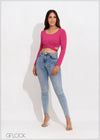 Tie Detail Crop Top - 050623