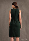 Midi Dress With Seam Details - 260124