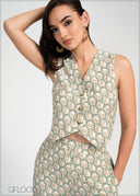 Printed Waistcoat - 050925