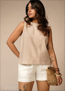 Sleeveless Basic Top - 100426