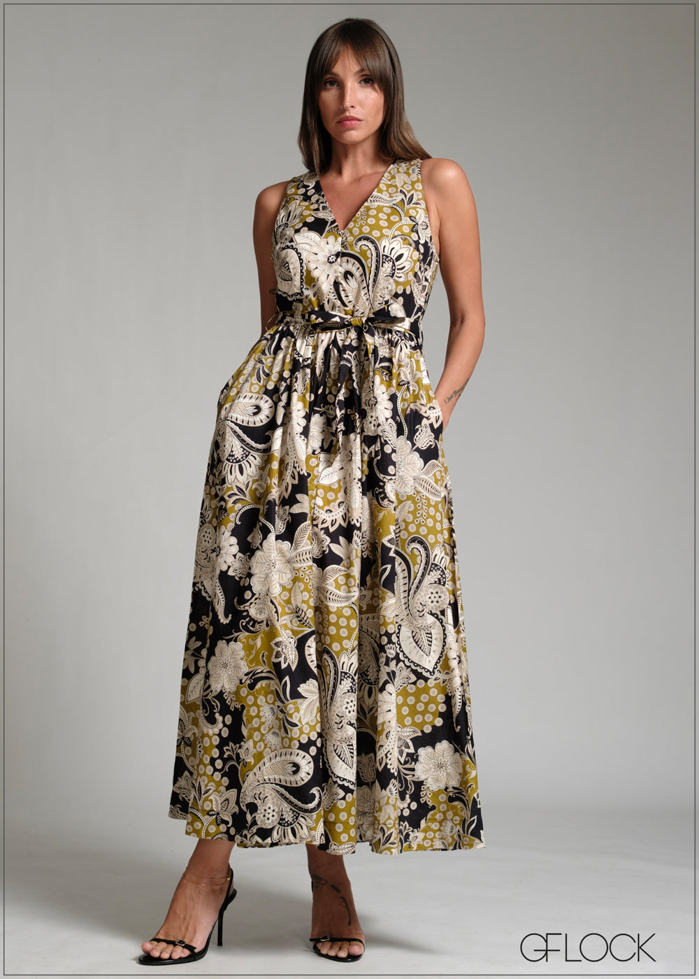 Short Sleeve Maxi Dress  171225