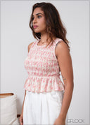 Smocked Peplum Top - 280826