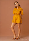 Linen Shirt Dress - 040823