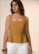 Strappy Peplum Top - 100426