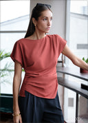 Side Gathered Top - 070826
