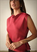 High Neck Detailed Top - 271125