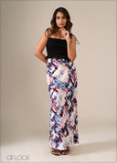 Printed Bias Skirt - 130326