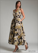 Short Sleeve Maxi Dress (100% Premium Cotton) - 171225