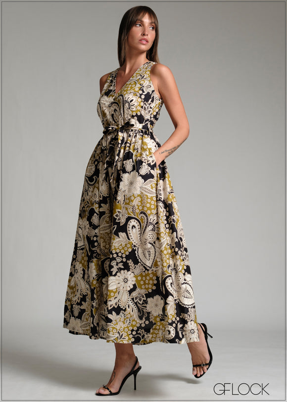 Short Sleeve Maxi Dress  171225