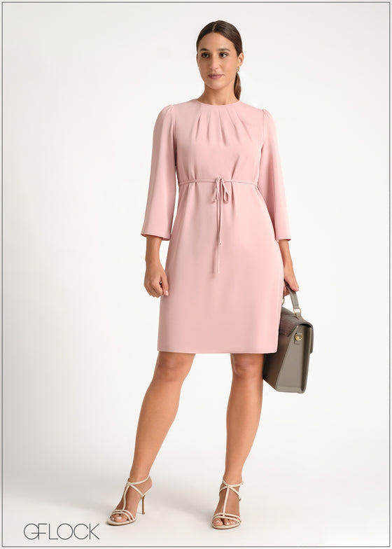 Puff Sleeve Mini Dress - 230924