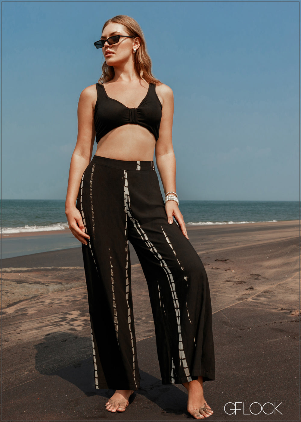 Printed Wide Leg Pant - 180324