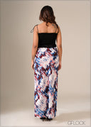 Printed Bias Skirt - 130326