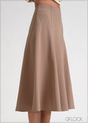 High Waist Midi Skirt - 170826