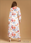 Floral Maxi Shirt Dress - 041223