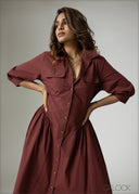 Gathered Dress - 201026