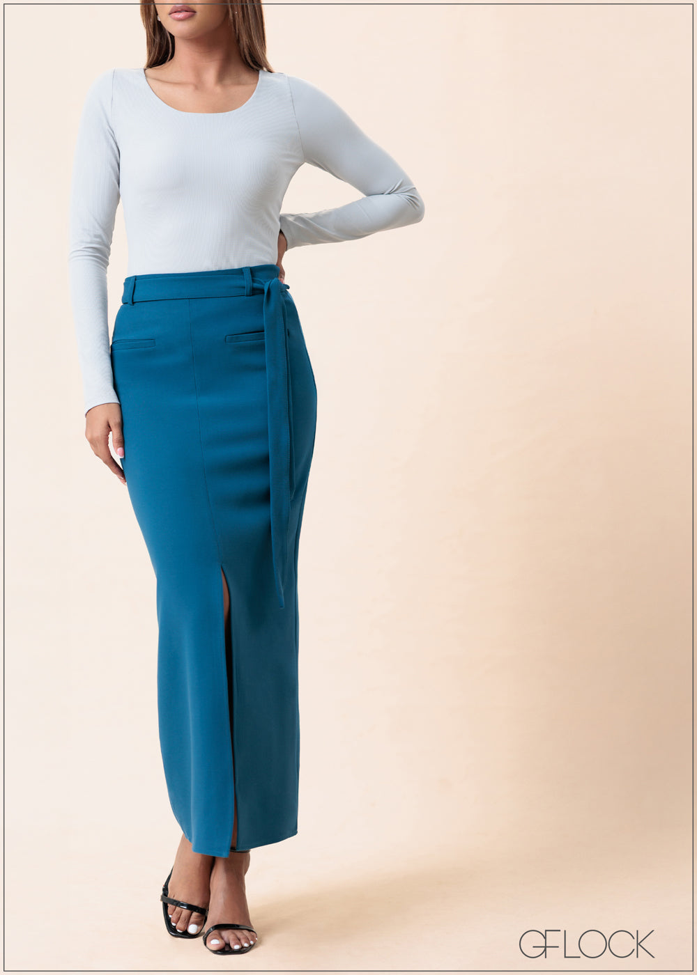 Front Slit Skirt - 160525