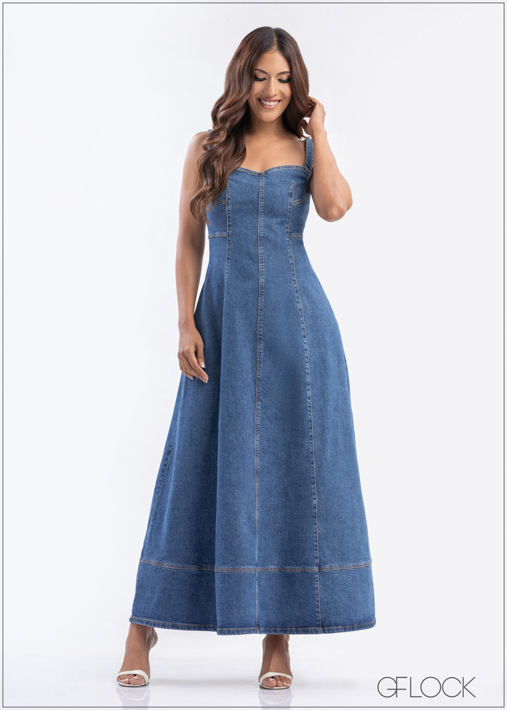 Denim Maxi Dress - 230823