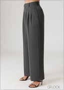 High Waist Pleated Pant - 230926W