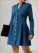 Long Sleeve Blazer Dress - 230926W