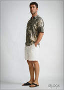 Normal Collar Short Sleeve Shirt - 260426