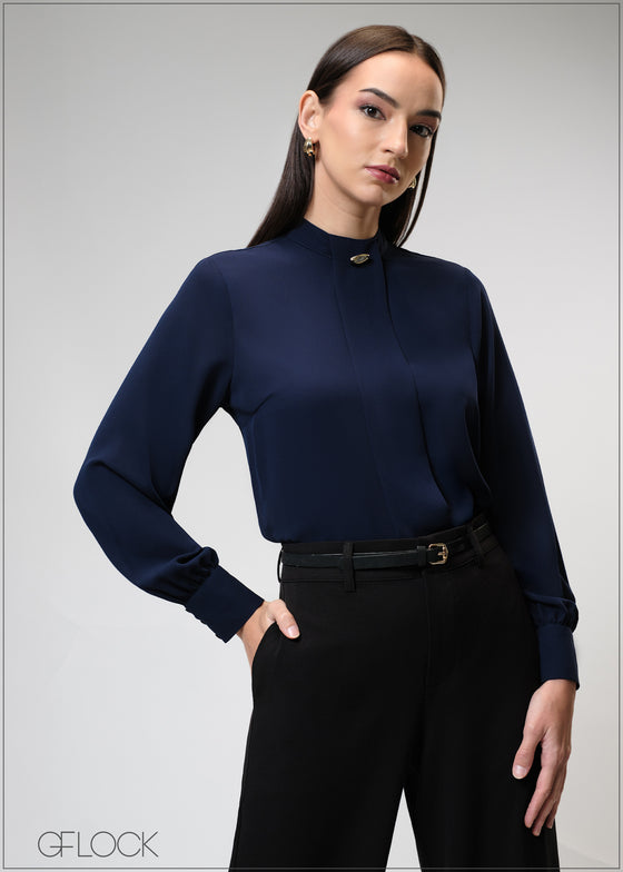 Box Pleat Detailed Top - 210325