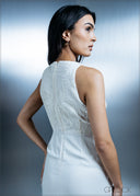 High Neck Sleeveless Maxi Dress - 221225