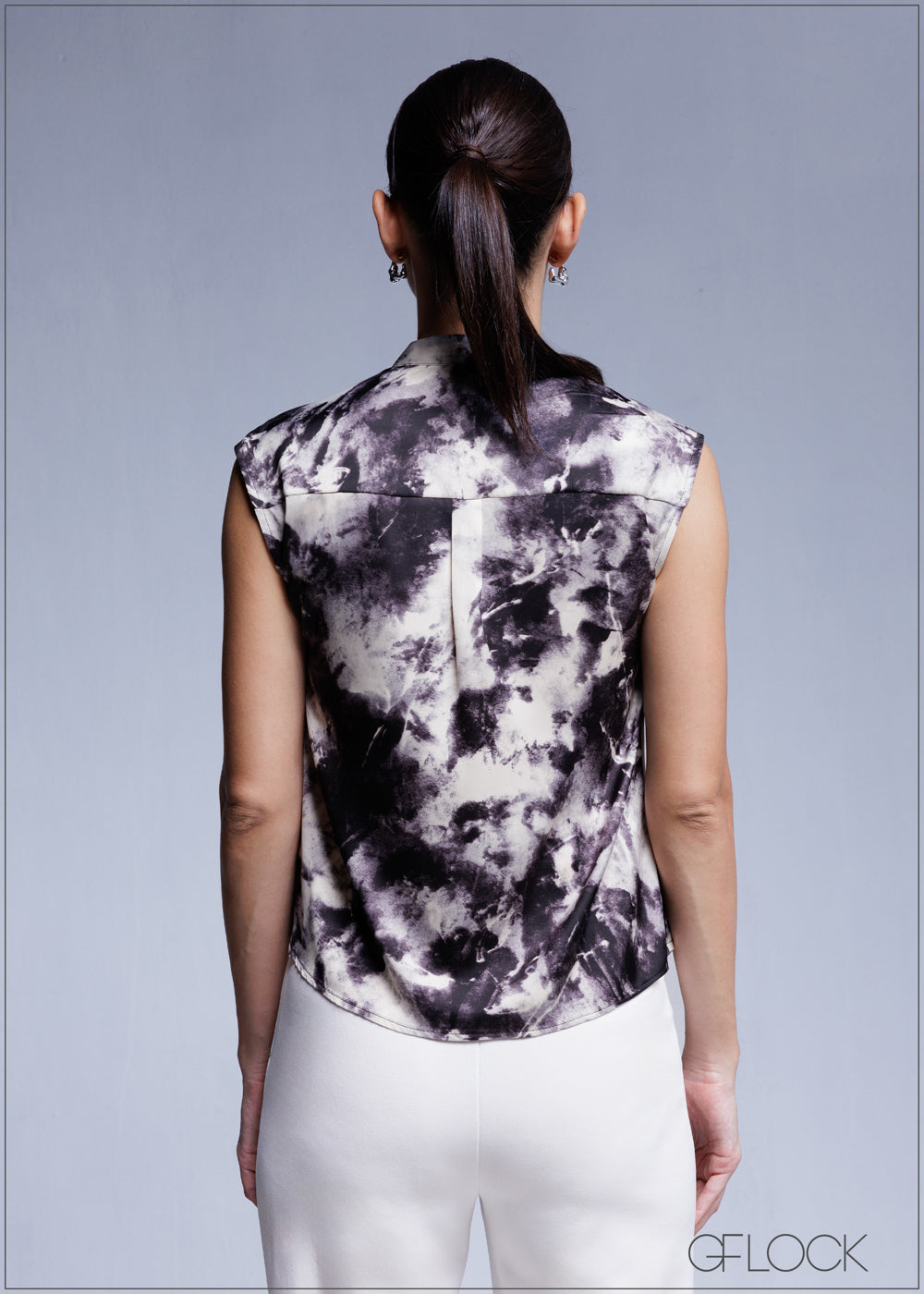 Printed Sleeveless Top - 100425