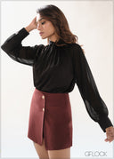 Raglan Sleeve Combo Top - 090426