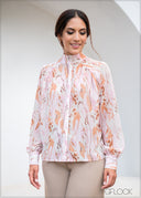 High Neck Long Sleeve Top - 171123