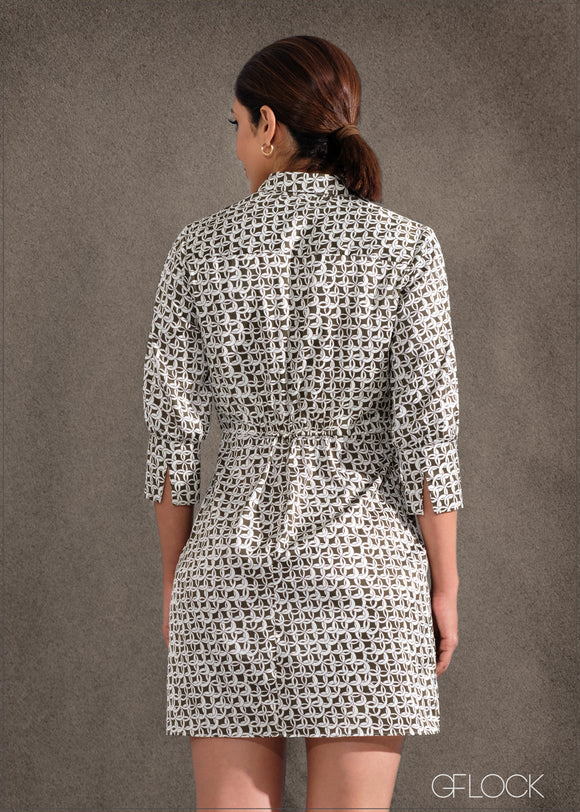 Printed Short Dress - 260124