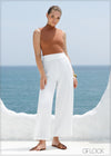 Wide Leg Pull On Pant - 210224