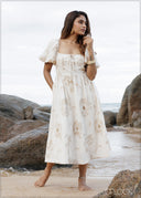 Puff Sleeve Dress - 201026
