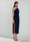 One Shoulder Midi Dress - 050626