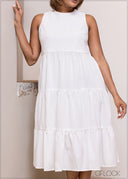 Sleeveless Tiered Dress - 230525