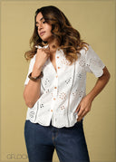 Cutlawn Short Sleeve Top - 260925
