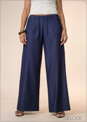 Low Waist Pleated Pant - 040426
