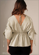 Sleeve Detailed Top - 130326
