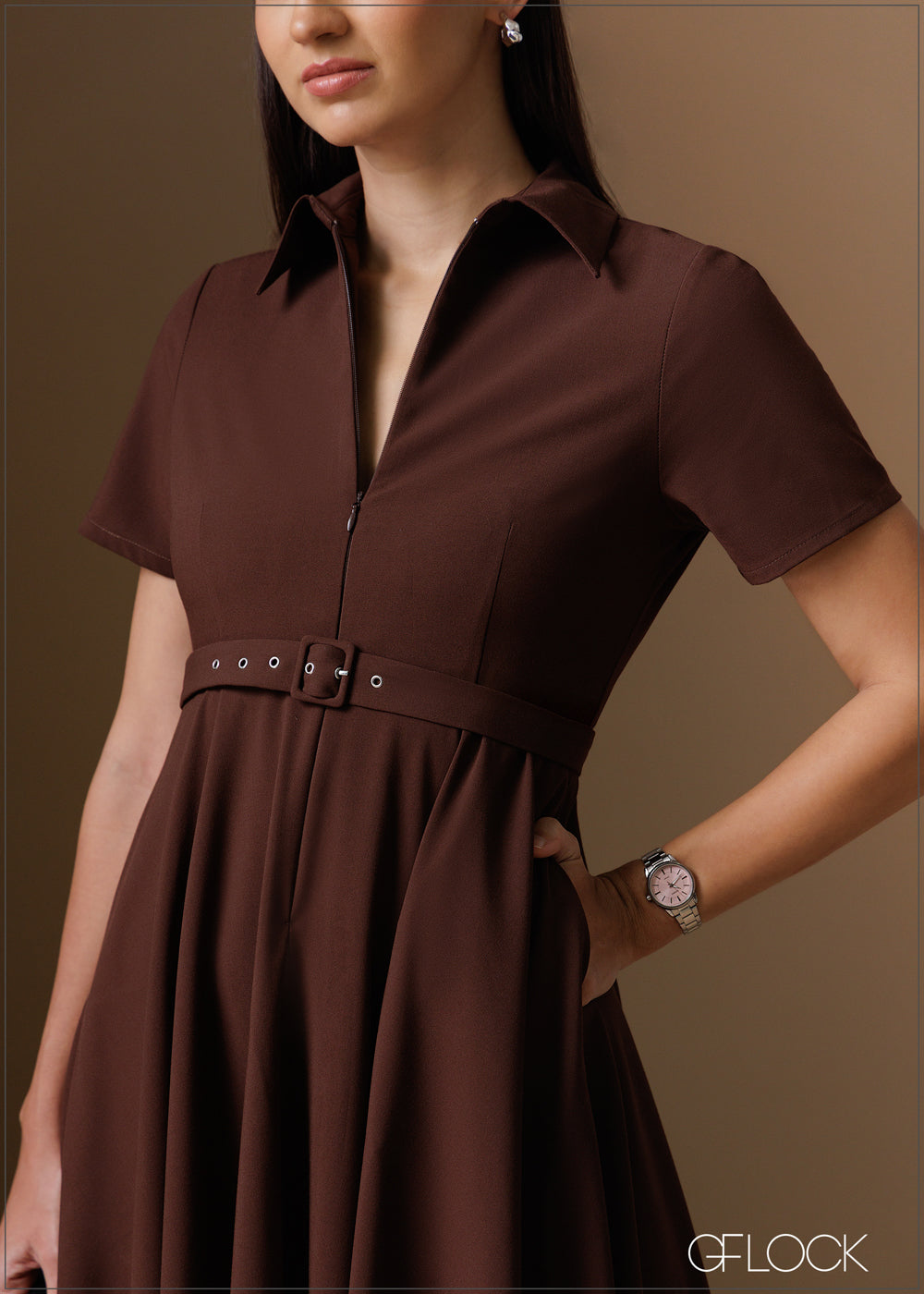 Dress With Zipper - 120925