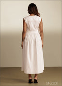 Slit Detailed Shirt Dress - 290526C