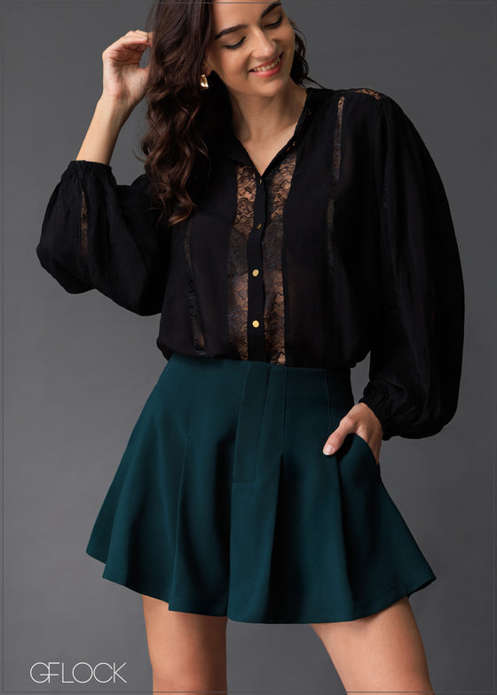 Pleat Detailed Short - 020525