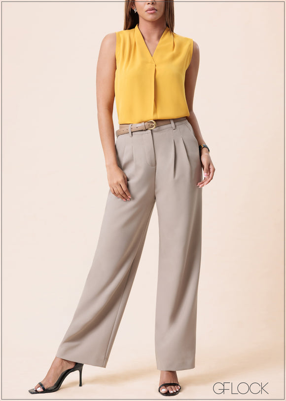 Front Pleat Top - 160525